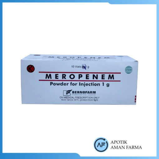 Meropenem Trihydrate 1 gr (Isi 10 Vial) - Apotek Aman Farma
